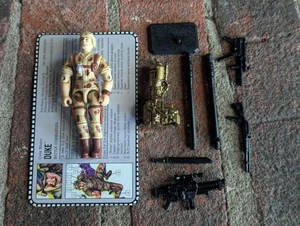 Duke v4 100 % completo con tarjeta de archivo G.I. Figura Hasbro Joe Arah 1993 - Imagen 1 de 3