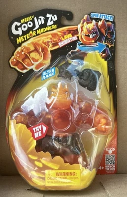 ULTRA RARO LAVA RHINOSTONE Goo Jit Zu Meteor Madness Figura & Manopla CHASE - Imagem 1 de 4
