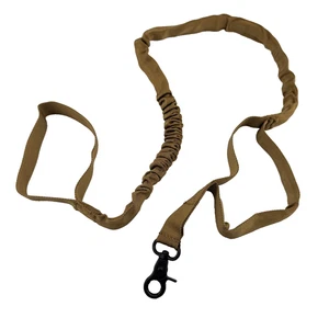 Strapazierfähige Bungee Hundeleine 40-54 Zoll Taktische Trainingsleine Hellbraun Nylon - Bild 1 von 6