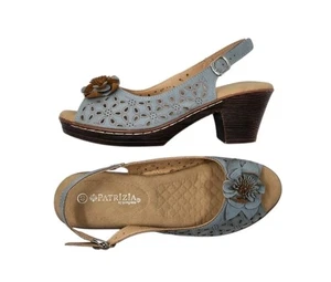 Patrizia by Spring Step Doriday Slingback Sandal Blue Women’s Size US 9 EUR 40 - Picture 1 of 21