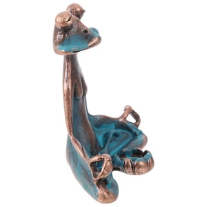 Quemador de incienso de rana mujer oficina yoga decoración jardín estatuas estatuillas hogar latón - Imagen 1 de 12