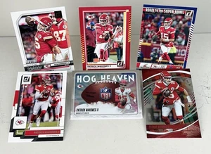 Lot of (6) Patrick Mahomes II KC Chiefs Cards / Hog Heaven, Red Frame, Donruss - Bild 1 von 2
