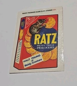 2005 Topps Wacky Packages Serie 2 Clear-Cling Sticker #5 von 9 RATZ - Bild 1 von 2