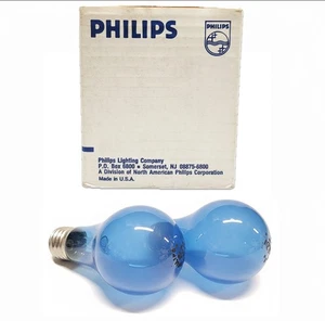 2-Pack Vintage Philips 60W A19 Natural Daylight Bulbs Made in USA New Old Stock - Picture 1 of 8