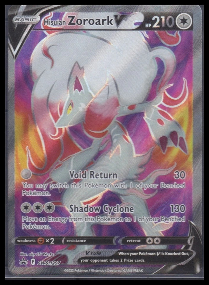Hisuian Zoroark V SWSH: Sword & Shield Promo Cards SWSH297 Near Mint NM - Image 1 of 1
