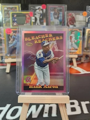 Обновление 2025 Topps Hank Aaron Bleacher Reachers розовая параллель #BR-24 - Изображение 1 из 2