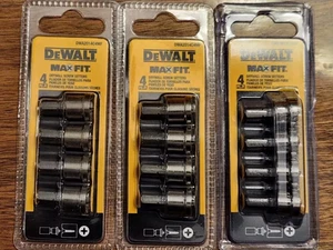 (3) DeWalt Max Fit Phillips 1in Drywall Screw Setter Pack Of 4 Bits #DWA2014C4MF - Picture 1 of 1
