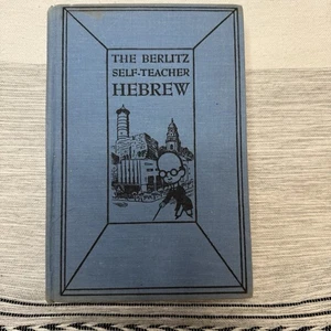 The Berlitz Self-Teacher Hebrew Book 1953 First Edition Illustrated - Picture 1 of 10