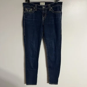 Big Star Maddie Skinny Jeans Thick Stitch Size 28 R 28x31 Low Rise Dark Wash Y2K - Picture 1 of 18