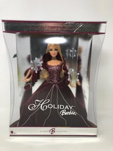 Barbie Holiday Christmas 2004 Holiday African American Barbie - Burgundy Dress - Picture 1 of 7