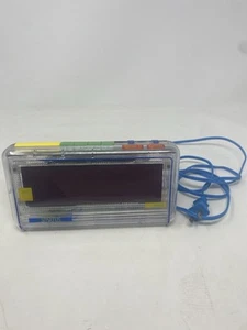 Vintage Transparent Spartus Clock Damaged - Picture 1 of 12