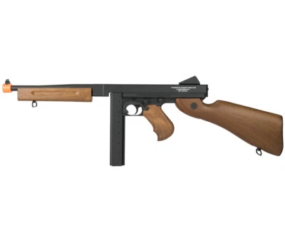 CYBERGUN / KING ARMS CYBERGUN Thompson Full Metal M1A1 WW2 AEG Airsoft Rifle by King Arms 43900-COMBO