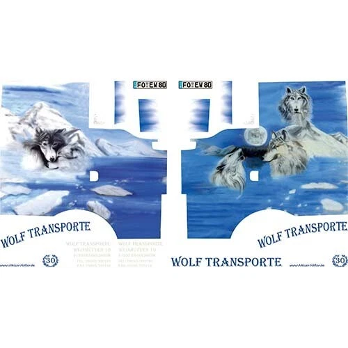 Carson 907224 Aufkleber MAN TGX Airbrush Decal "Wolf Transporte" 500907224 - Bild 1 von 1