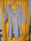 Buby's Italy M Tunic Dress Pom-Pom Sequins Gorgeous, Nwt. Msrp $105.00