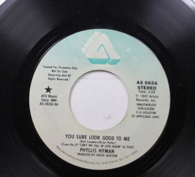 Pop Promo 45 Phyllis Hyman - You Sure Look Good To Me / You Sure Look Good To Me - Image 1 of 2