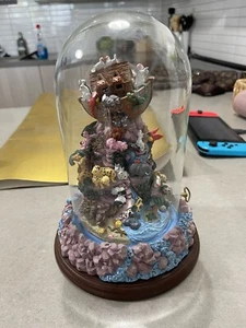 Large Vintage Noah's Ark Music Box by Bill Bell Glass Cover Franklin MINT 9.5" - Picture 1 of 2