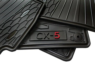 Juego de alfombrillas para todo tipo de clima OEM Mazda CX5 2017-2025 originales solo versiones FWD Foto 1 de 4