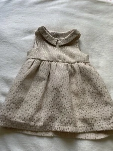 Cat and Jack Girls Gold Colored Dress Size Medium 7/8 Sleeveless - Picture 1 of 6