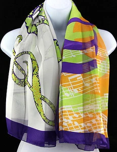 Bufanda de Música de Primavera para Mujer Bufanda Cuadrada Bufandas de Músico Bufandas de Regalo  - Imagen 1 de 5