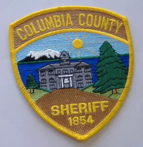 COLUMBIA COUNTY SHERIFF OREGON FABRIC PATCH - Foto 1 di 1