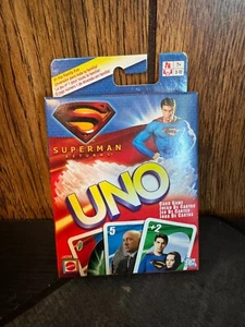 Mattel Superman Returns UNO Card Game DC Comics 2005 New Sealed - Picture 1 of 2