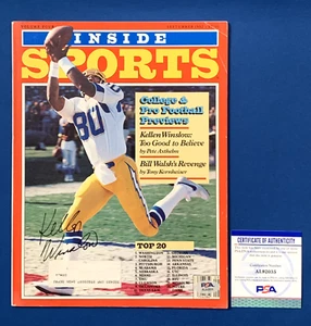 Kellen Winslow Autographed Inside Sports Magazine Sept 1982 PSA DNA - Picture 1 of 2