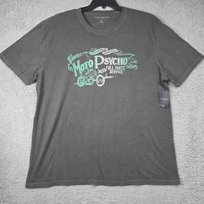 Lucky Brand STURGIS MOTO PSYCHO T Shirt Mens 2XL XXL GREEN MOTORCYCLE Retro NWT - Image 1 of 4