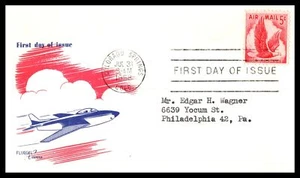 1958 Airmail post card rate 5c Sc C50 FDC with premium Fluegel cachet (F05 - Picture 1 of 1