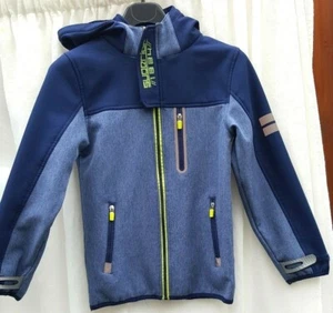 9-10 yrs blue, two toned,yellow accents, zipped pockets,jacket Marks & Spencer - Picture 1 of 3