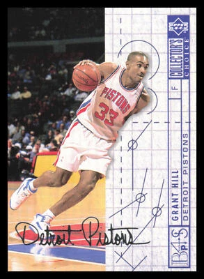1994-95 Collector's Choice Blueprint Grant Hill #379  Detroit Pistons 3O - Image 1 of 2