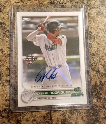 Gabriel Rodriguez Auto Topps 2022 Pro Debut PD-143 - Image 1 of 3