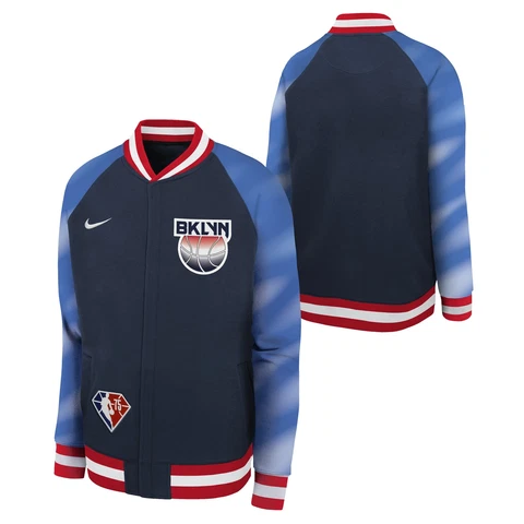 Nike NBA Youth Boys Brooklyn Nets Showtime Full Zip Jacket Cover