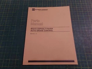 GENUINE BARBER GREENE BG0005, BG 210 AUTO GRADE CONTROL PARTS MANUAL, NOS - Picture 1 of 5