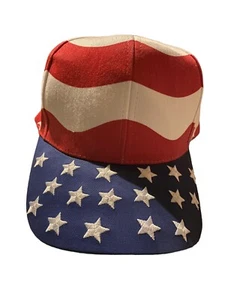 American Flag Flag Hat 4th of July Hat USA Stars and Stripes Baseball Cap - Picture 1 of 7