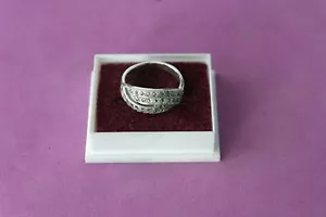 925 Anillo Plata Con Marcasita Talla K 1/2-M 1/2 - N 1/2- O 1/2 - Imagen 1 de 10