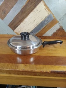Vintage Chef's Ware Townecraft 11" Skillet T304 Multi-Core Surgical Stainless - Picture 1 of 13