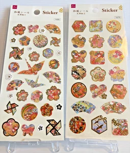 DAISO Japanese Yuzen Dyeing Kawaii Cute Sticker Made In Japan - Picture 1 of 5