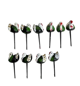 Juego De Colección De 10 Selecciones De Pasteles De Pavo De Acción De Gracias Toppers De Plástico Duro - Imagen 1 de 7