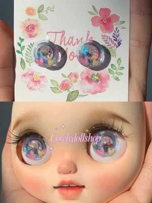 Трехмерные аксессуары ручной работы Blythe Doll Eye Chips подходят для шарниров 12 дюймов/30 см - Изображение 1 из 4
