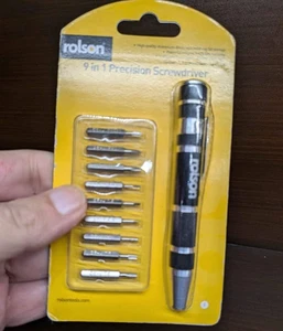 Rolson 9-in-1 Precision Screwdriver Set Magnet PH Torx Slotted UK Stock , Sealed - Picture 1 of 11
