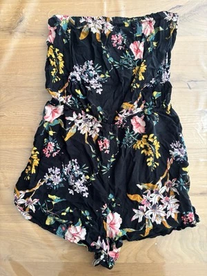 H&M Divided Jumpsuit Overall mit Blumen - Gr. M/ 38 - - Bild 1 von 2
