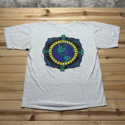 Camisa Brújula Globo Náutico Mundo Animal Delfín De Colección Y2K Doble Cara Grande Foto 1 de 4