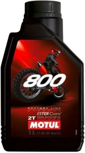 Olio Motore Moto Motul 800 2T Off Road Factory Line 100% Sintetico - 1 litro lt - Imagen 1 de 2