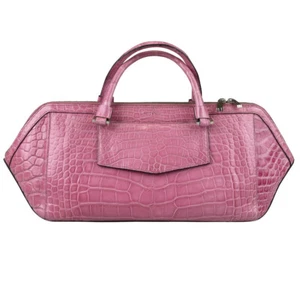 NEW KITON LADYBAG 100% LEATHER CROCODILE S21BA7 - Picture 1 of 4
