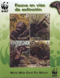 Peru 2004 "WWF - Riesenotter" Tiere, Mi Block 27 ** MNH - Bild 1 von 1