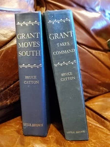 Bruce Catton GRANT TAKES COMMAND GRANT MOVES SOUTH LOT (2) BOOKS  - Picture 1 of 17