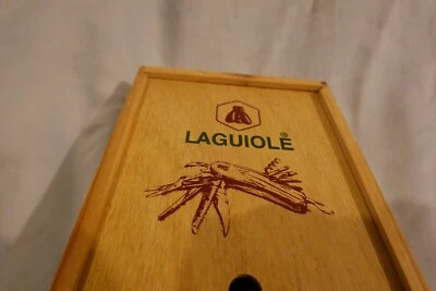 Laguiole L'eclair 440 Multi Tool Knife Corkscrew Screwdriver, Inox, Wood Handle - Image 1 of 4