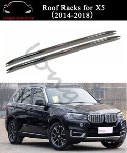 Fits for BMW X5 F15 2014-2018 Crossbar Holder Roof Rack Rail Luggage Carrier - Picture 1 of 8