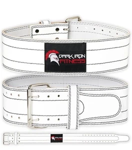 Weight Lifting Belt Dark Iron Fitness for Men & Women 100% Leather Gym Belt XL - Picture 1 of 7