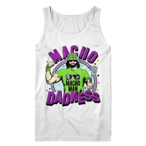 Camiseta sin mangas Macho Man Randy Savage MACHO DADNESS para hombre WWE Lucha libre - Imagen 1 de 5